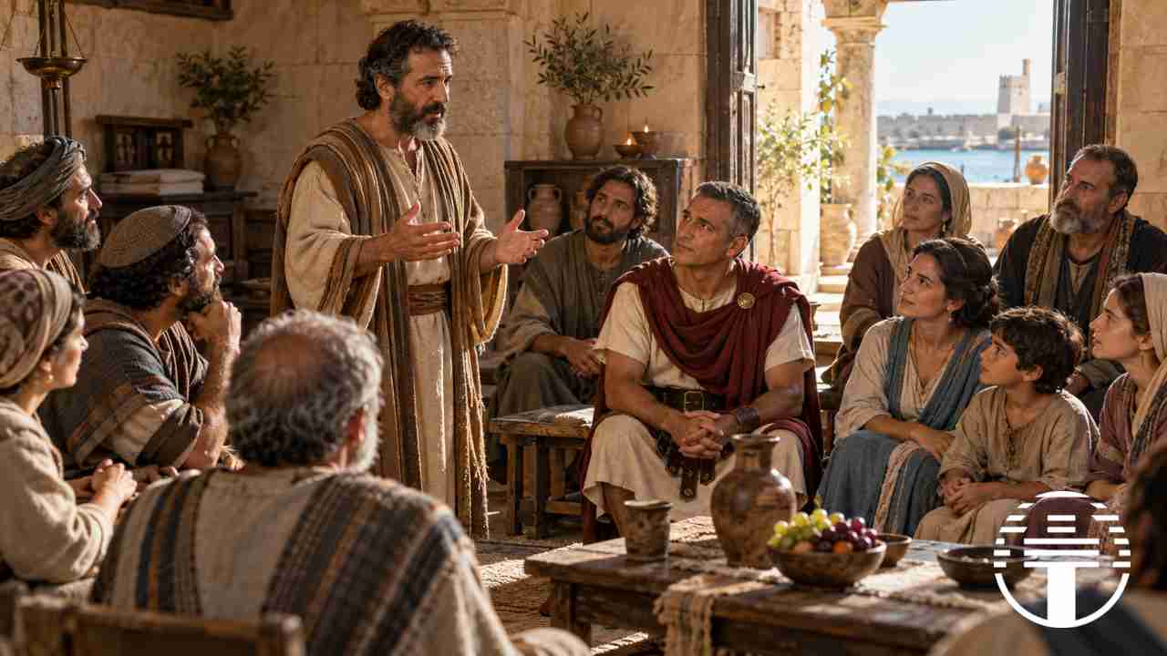 Un hogar reunido para escuchar la palabra de Dios